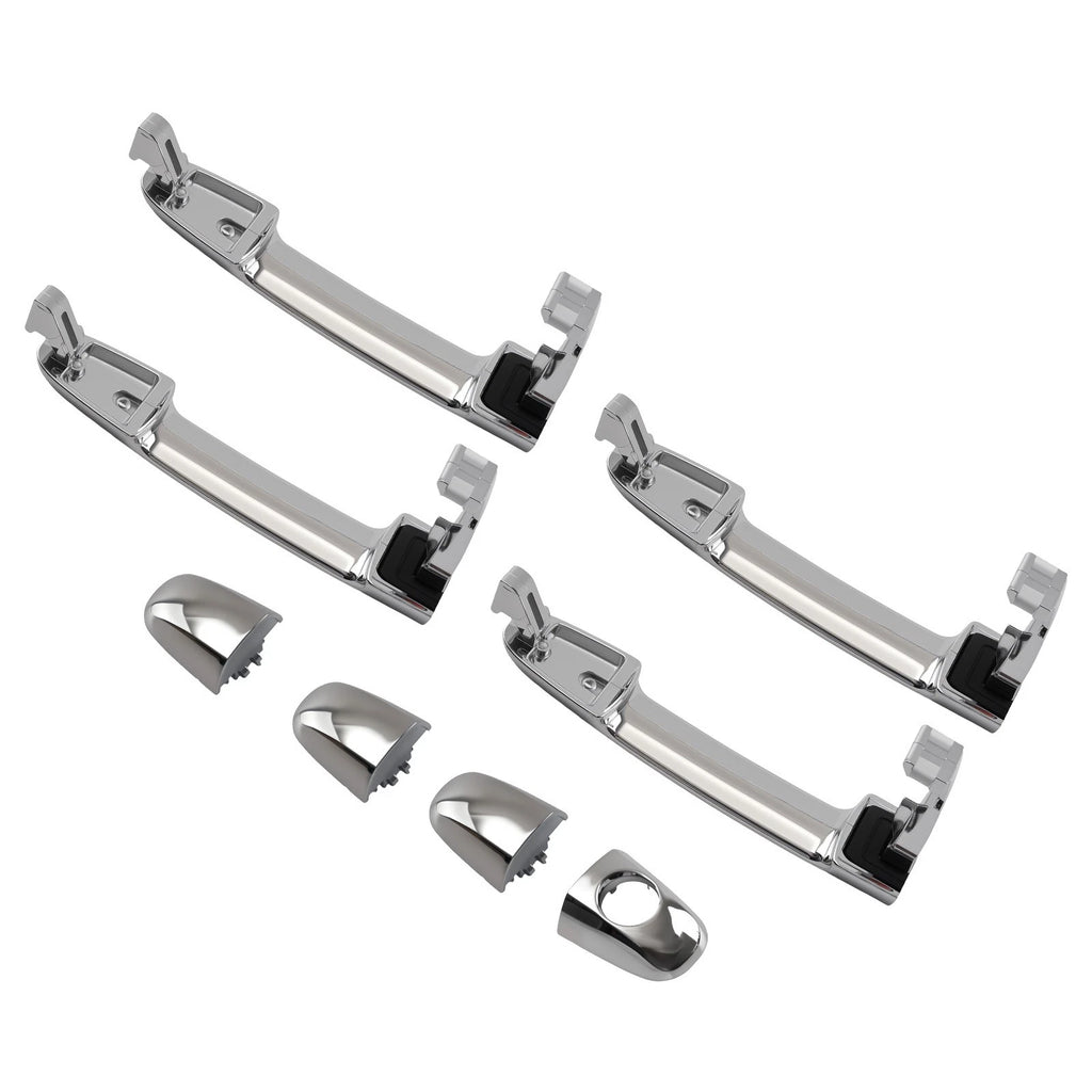 Outside Door Handle for Hyundai Sonata (2005–2010) Black Plastic (4PCS)