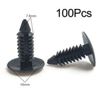 100pcs 7.8mm Plastic Car Interior Rivets Fastener Retainer Clips