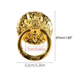4X Gold Vintage Dragon Head Handle Knob Pull for Drawer Door Cabinet