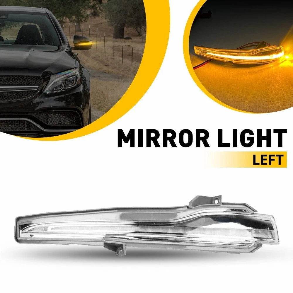 Driver Mirror Turn Signal Light Amber for Mercedes Benz C400 C63 GLE450 (2015–2019)