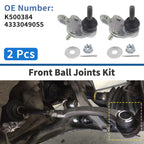 2X Front Lower Ball Joints for Toyota Prius (2004–2009) No.K500384/4333049055