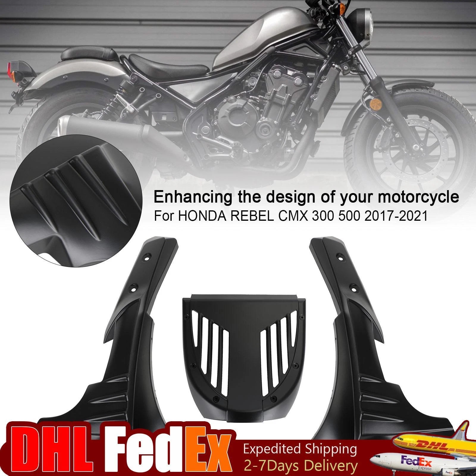 Under Fairing Cover Belly Pan Panel for Honda Rebel CMX 300 500 (2017–2021)