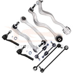 10Pc Front Lower Control Arm Outer Tie Rod Sway Bar for BMW 525i 528i 530i 545i (2001–2007)