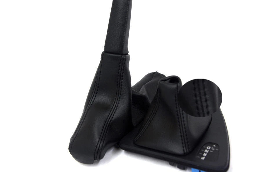 Leather Automatic & E Brake Boot for BMW E90 (2005–2013) Black