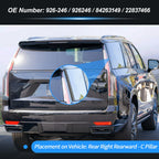 Rear Right C Pillar Window Cover Trim for Chevrolet Tahoe (2015–2018) No. 926-246