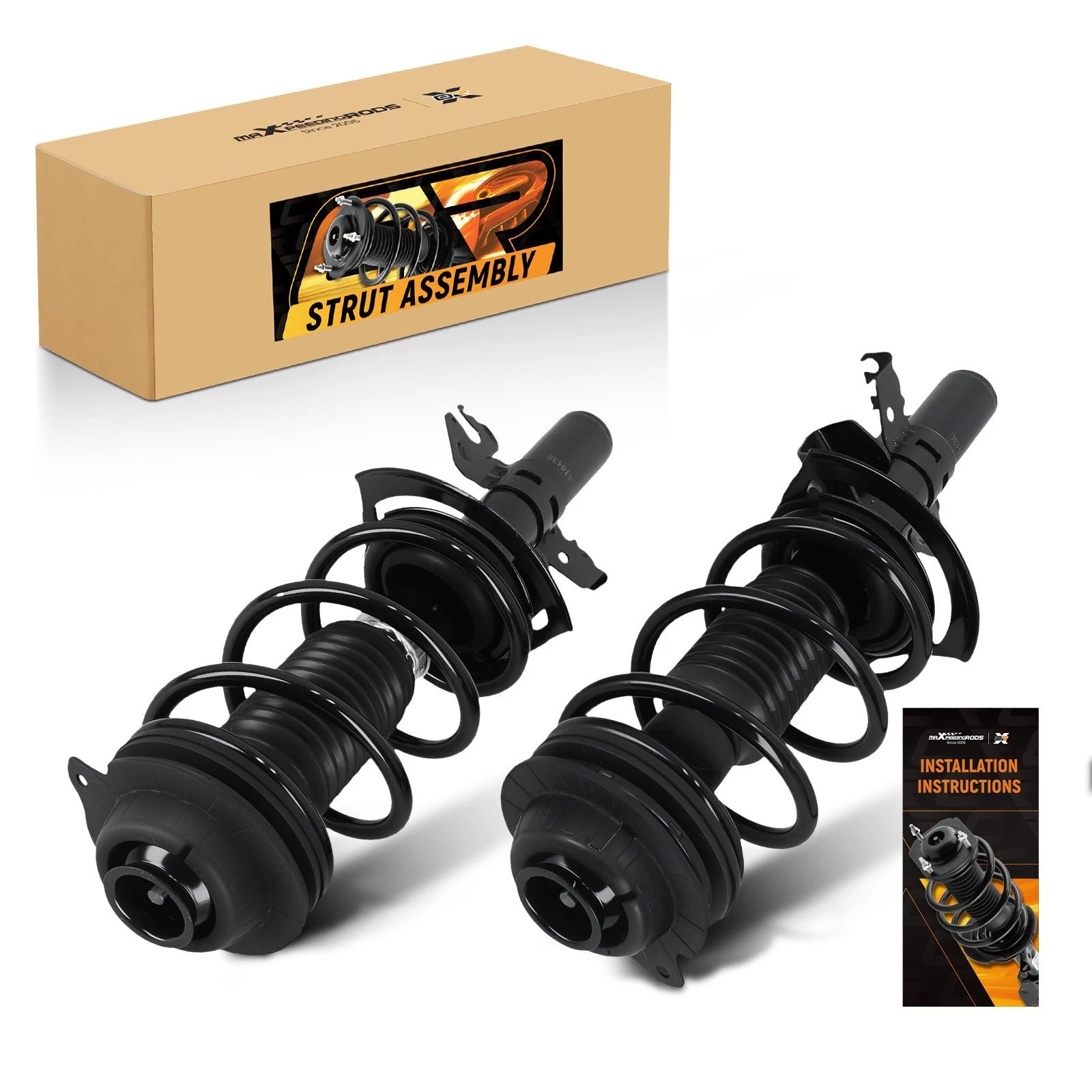 2X Front Strut Coil Spring Assembly for Chrysler 200 2.4L 3.6L AWD (2015–2017)