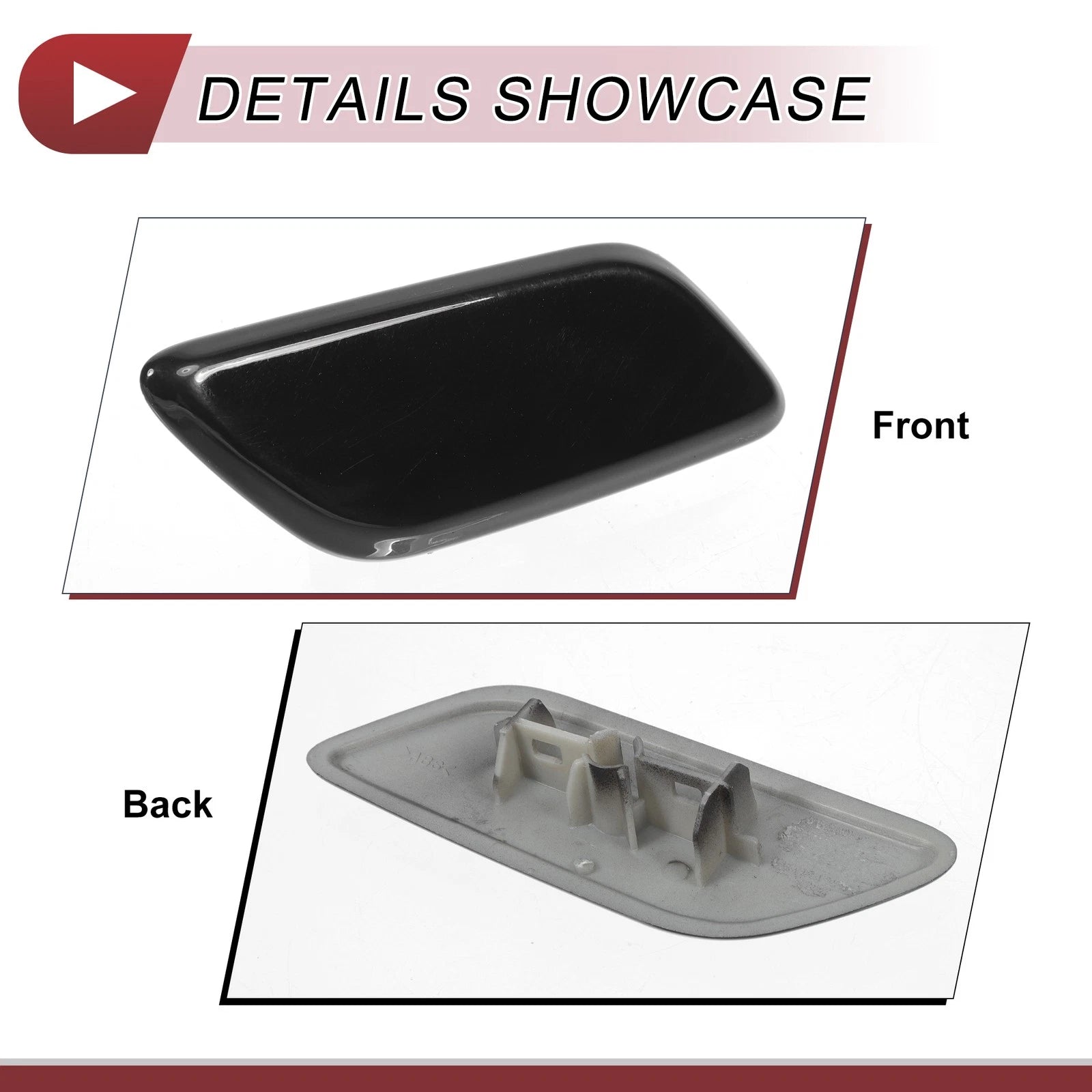 Front Right Washer Nozzle Cover Cap for Lexus LX570 (2013–2015) Black