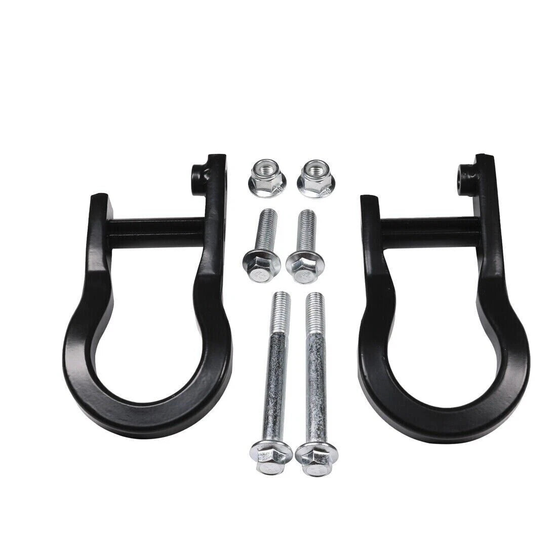 2Pcs Black Tow Hooks for Chevrolet GMC Silverado Sierra 1500 (2007–2019) 84072463