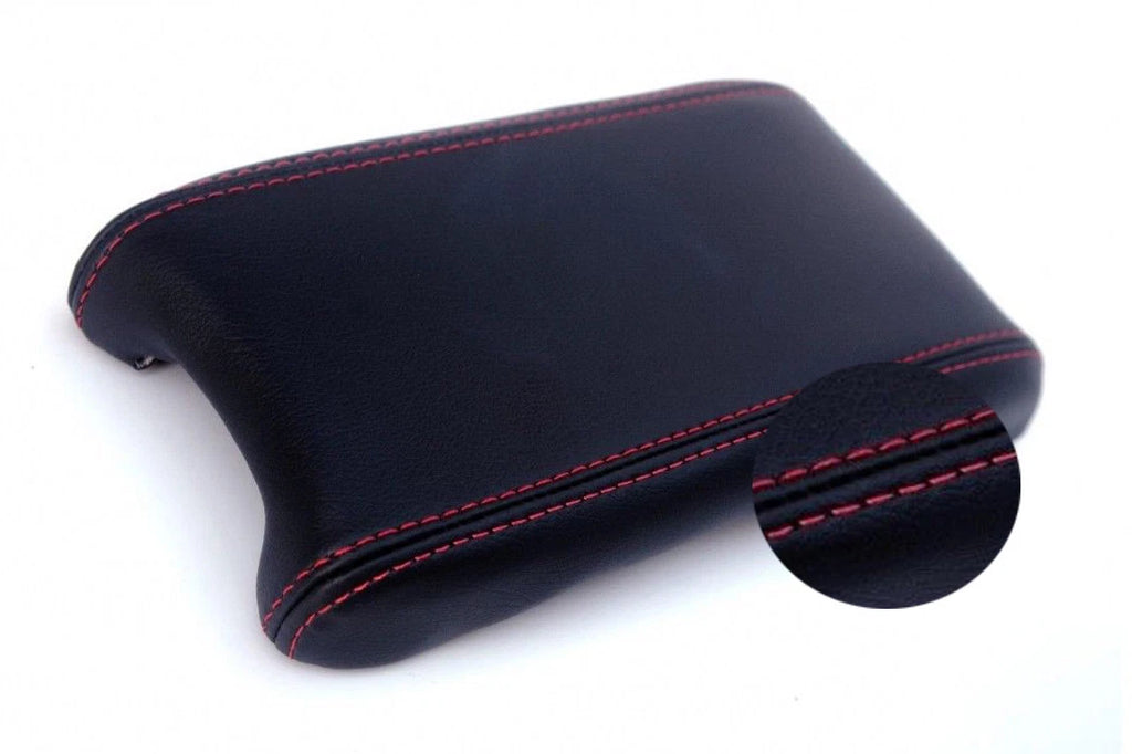 Center Console Armrest Cover for Honda Civic (2016–2020) Red Stitch