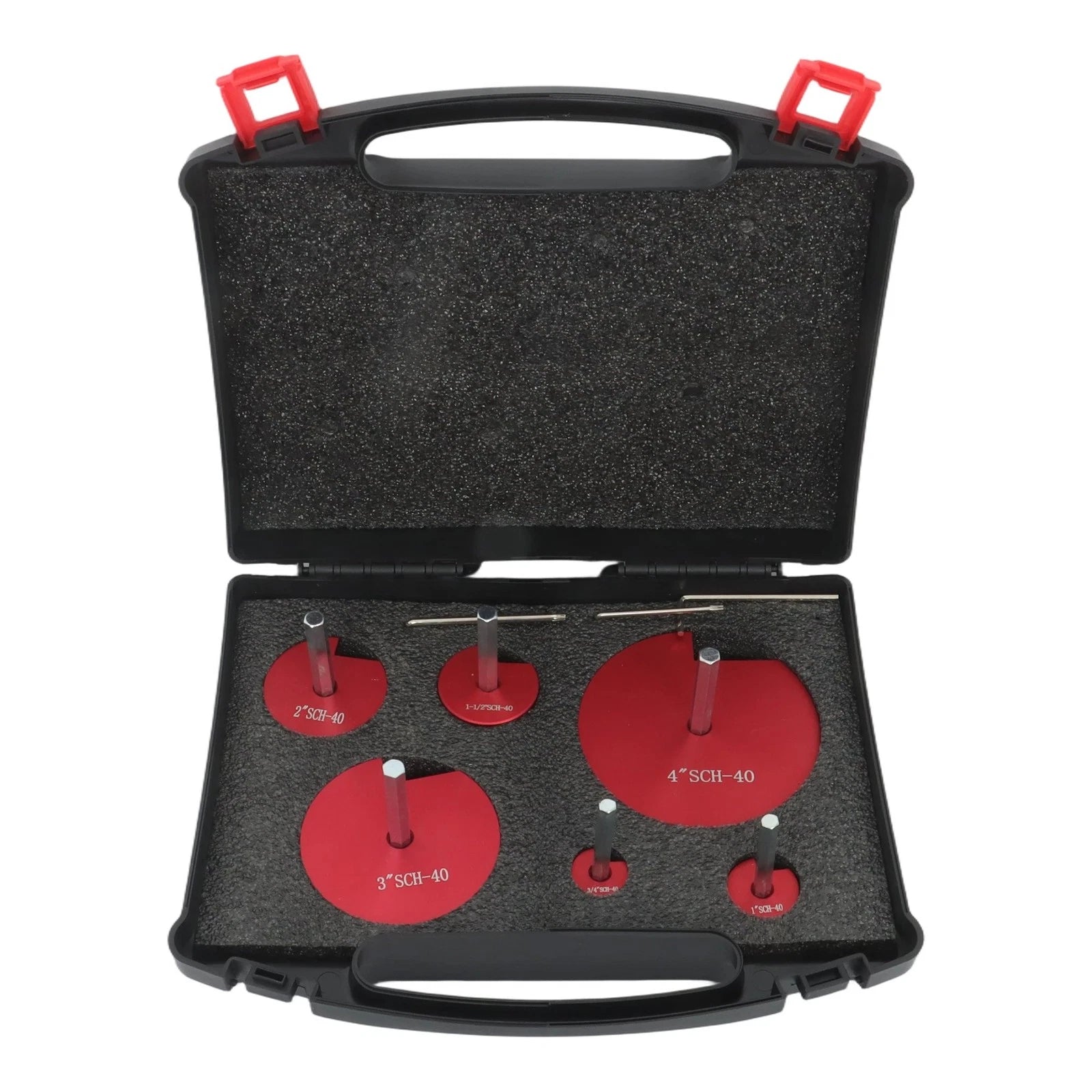 6 Pcs Pipe Reamer Kit for Plastic Pipe Fittings (0.75" to 4")