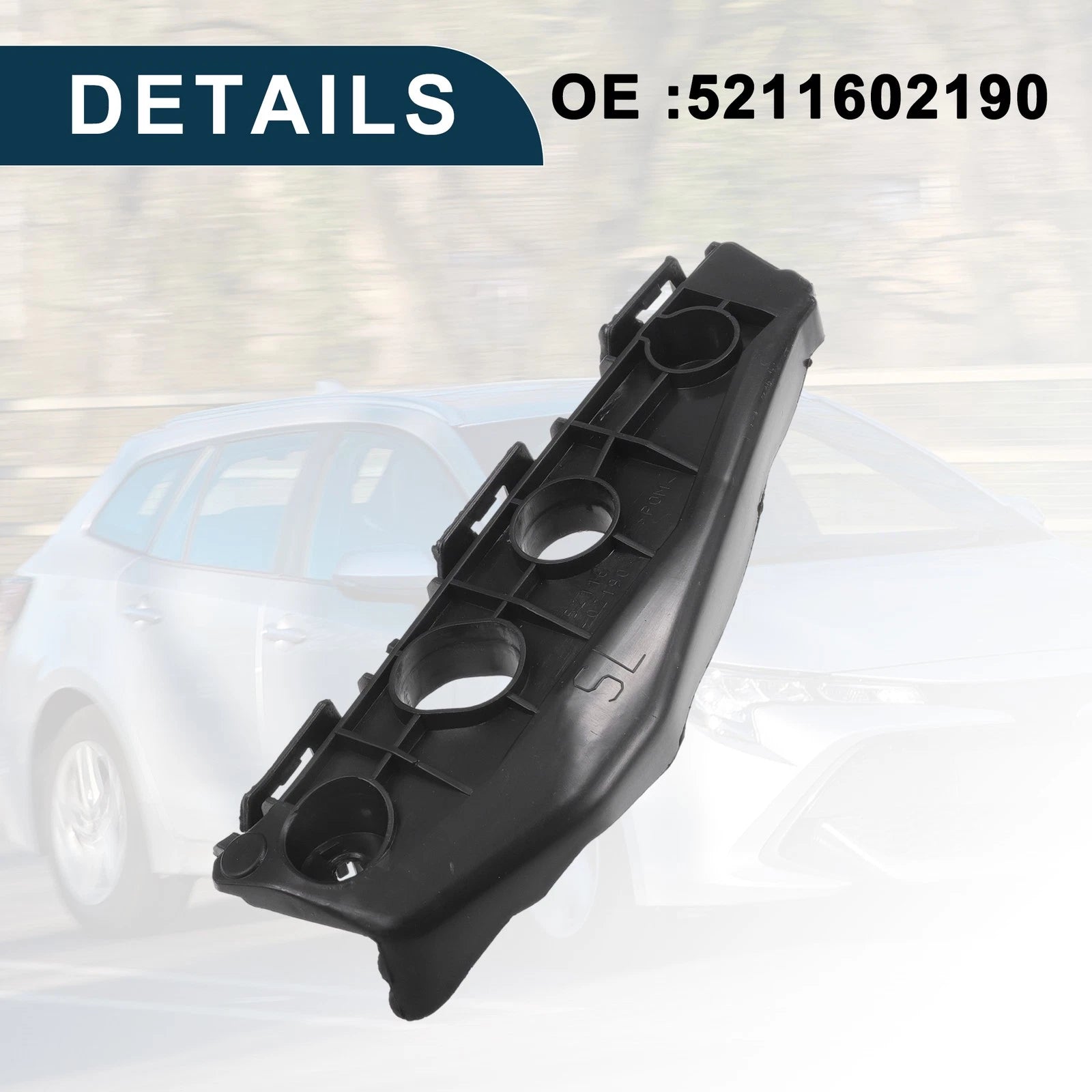 1pc Left Front Bumper Retainer Bracket No. 5211602190 for Toyota Corolla (2011–2013)