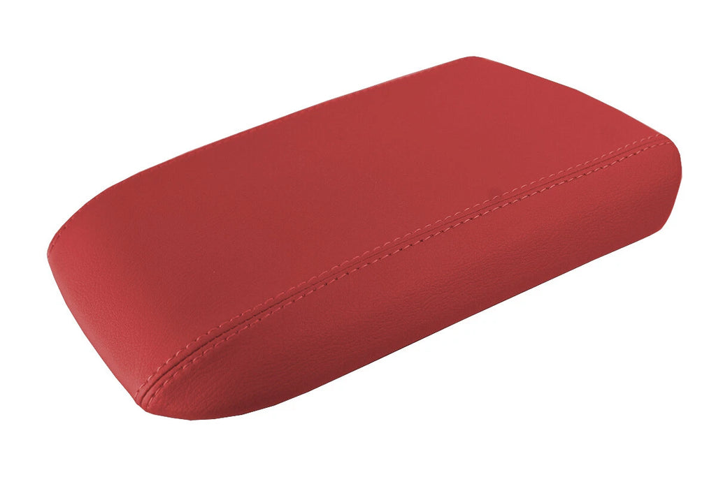 Leather Console Lid Pull Over Cover for Ford Mustang (2005–2009) Red