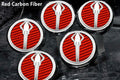 Carbon Fiber Fluid Cap Cover Set for Chevrolet Corvette C7 (2014–2019)