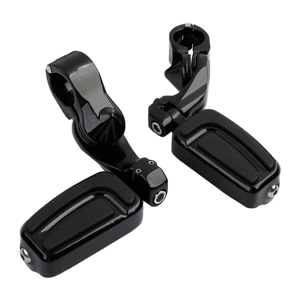 1.25'' Short Angled Highway Engine Guard Footpeg Mount for Harley Touring
