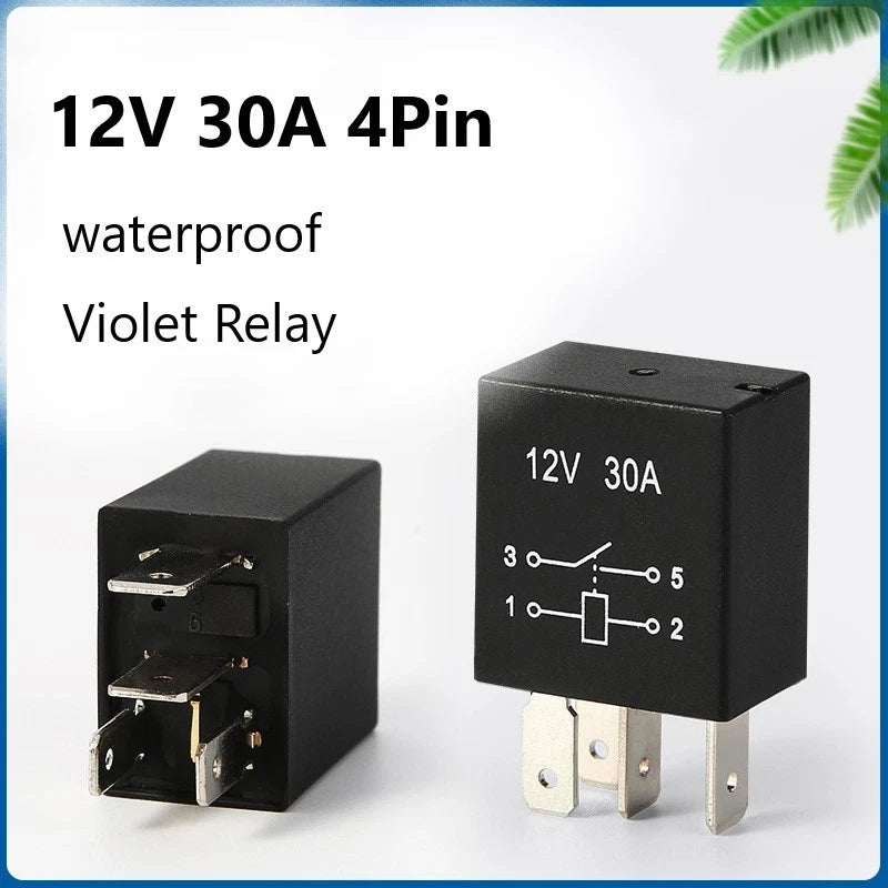 30A 4PIN Relay for 12V Vehicles (All Copper Coils)