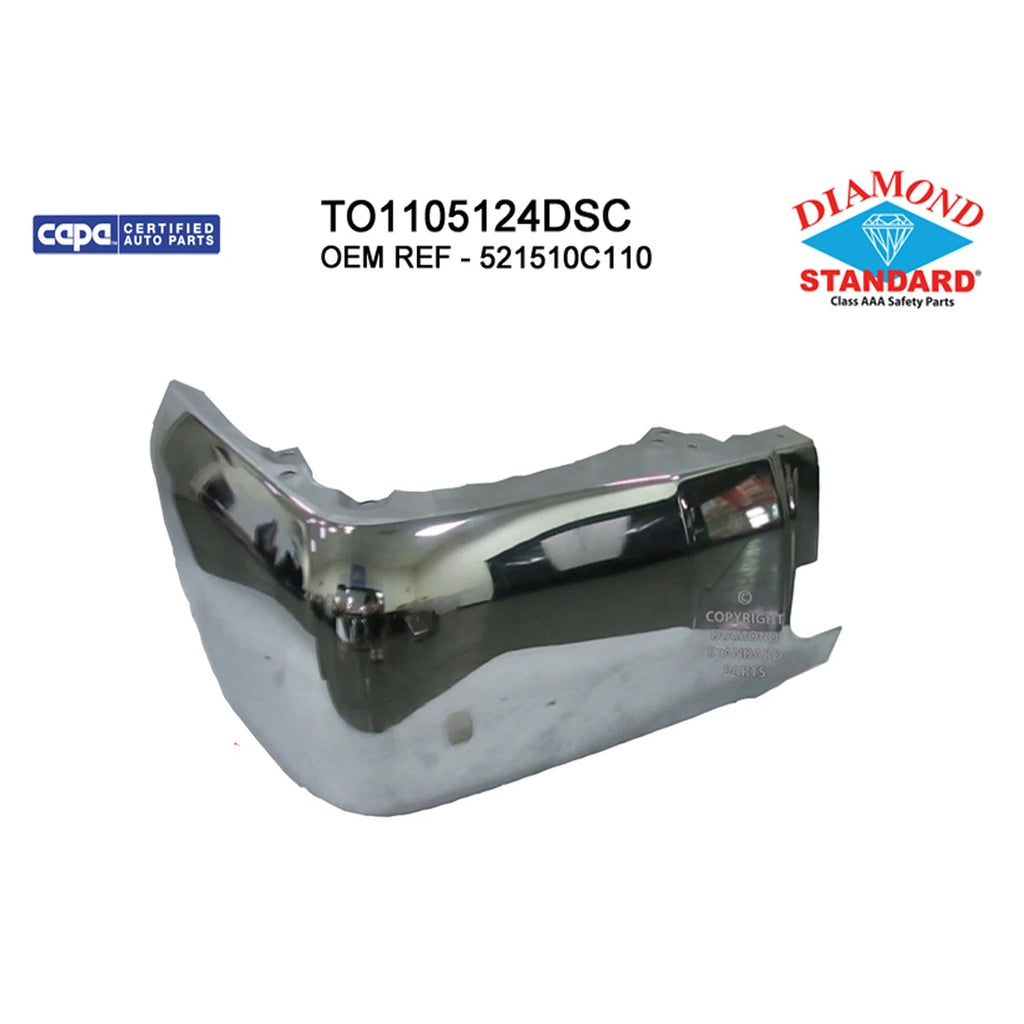 Bumper End Replacement Rear Passenger for Chevrolet Silverado (2019–2024)