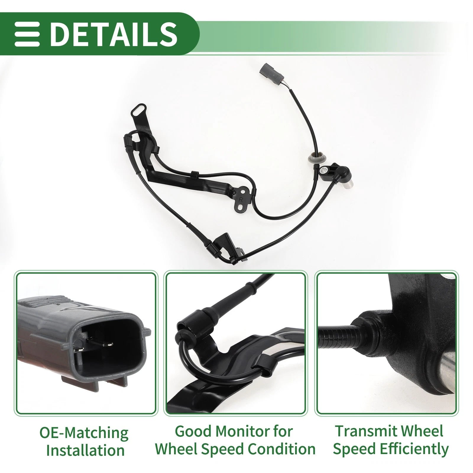 ABS Wheel Speed Sensor for Mazda 323 S (1998–2004) No.B25D4370XG