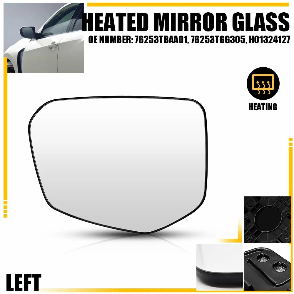 Heated Door Wing Mirror Glass for Honda Civic (2016–2021)