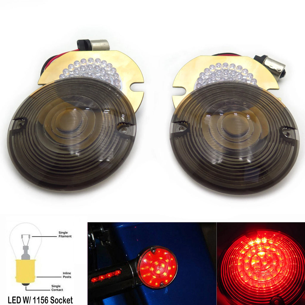 2x1156 LED Rear Turn Signal Light Blinker for Harley (USA)