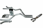 2.5" Dual Exhaust Kit for Dodge Ram 1500 (2019–2025) - Glasspack, Corner Exit, Slash Tips