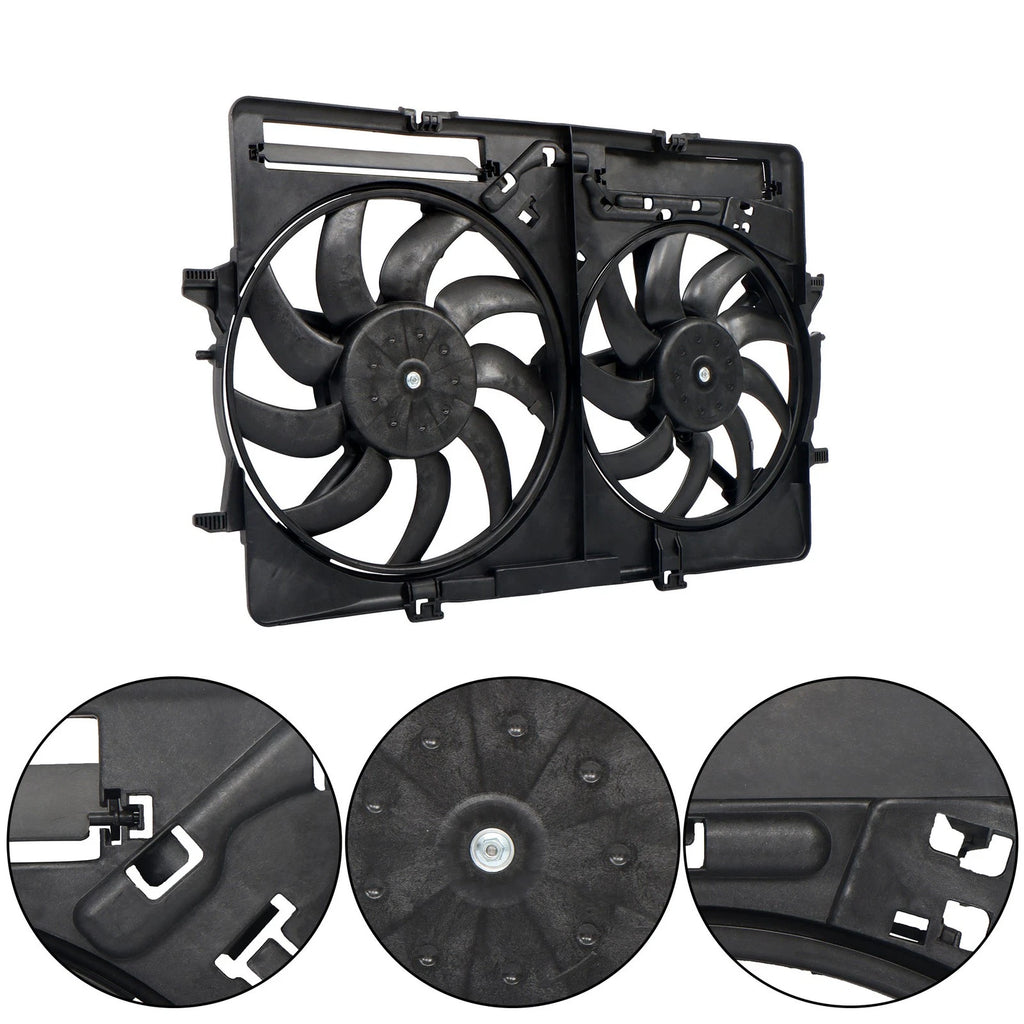 Dual Radiator Cooling Fan Assembly for Audi A5 Q3 A6 A4 Q5 (2008–2018)
