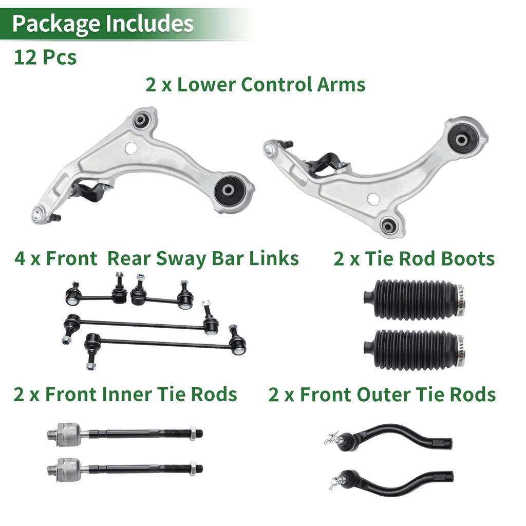 12pcs Front Suspension Control Arm Kit for Nissan Maxima (No. ES800357/K750282)