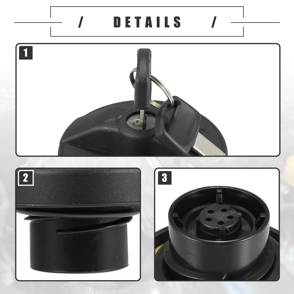 Fuel Tank Filler Cover with 2 Keys for Dodge Grand Caravan (2011–2020) No. 10508
