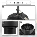 Fuel Tank Filler Cover with 2 Keys for Dodge Grand Caravan (2011–2020) No. 10508