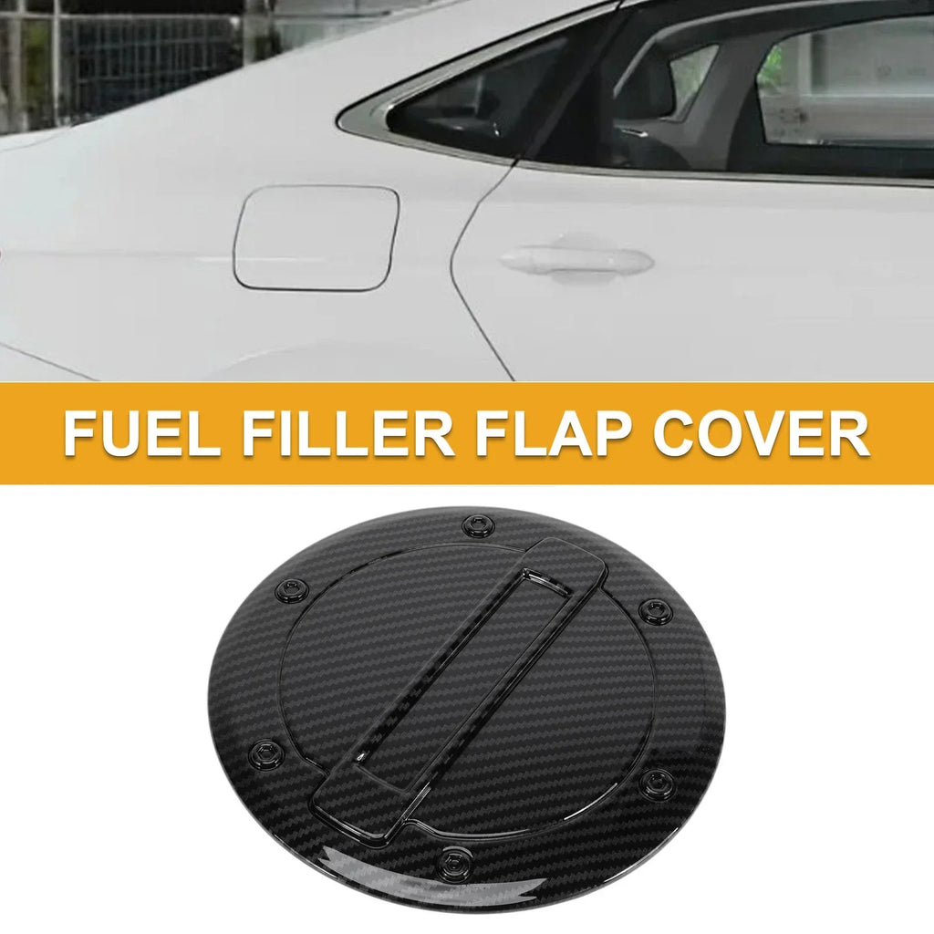 Fuel Tank Door Cap for Dodge Ram 2023-2025 Gas Tank Flap Carbon Fiber Black
