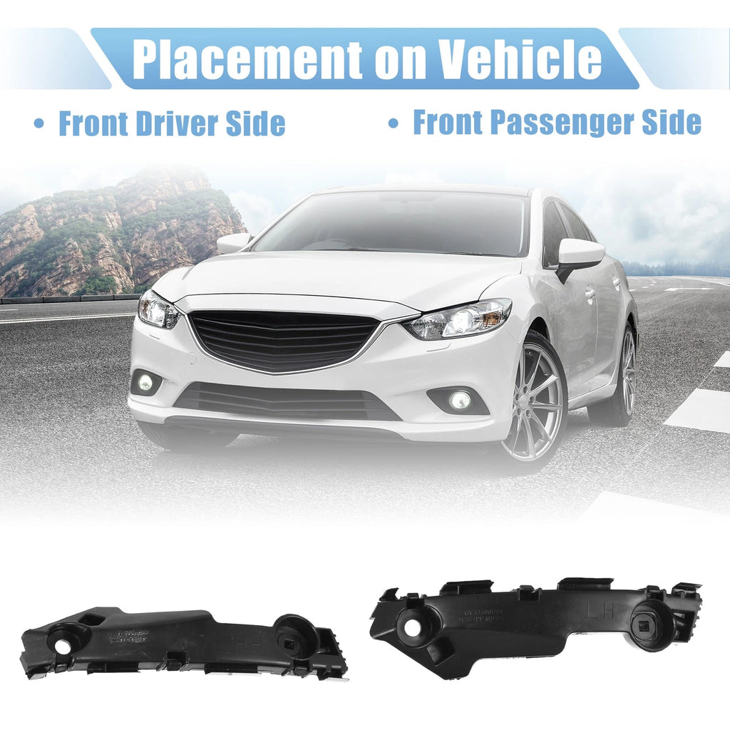 Pair Front Bumper Bracket No.GV7D500T1 for Mazda 6 (2007–2012)