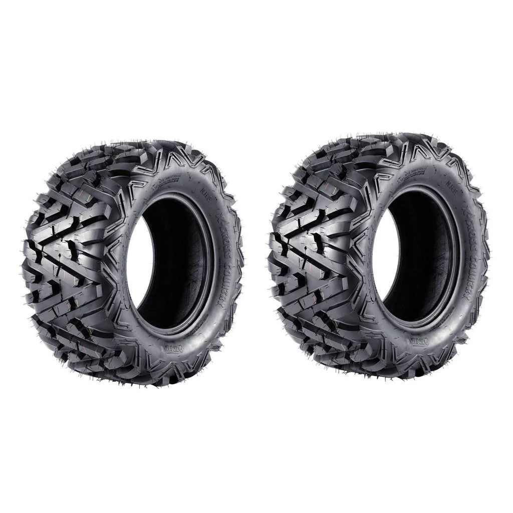 QIND Rear 25x10-12 Tyres for ATV, Mower, Buggy, Go Kart
