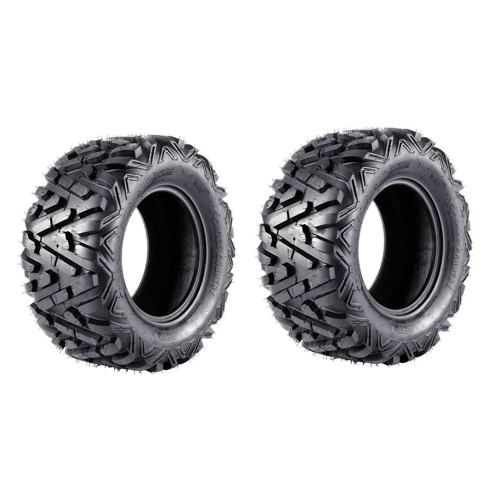 QIND Rear 25x10-12 Tyres for ATV, Mower, Buggy, Go Kart