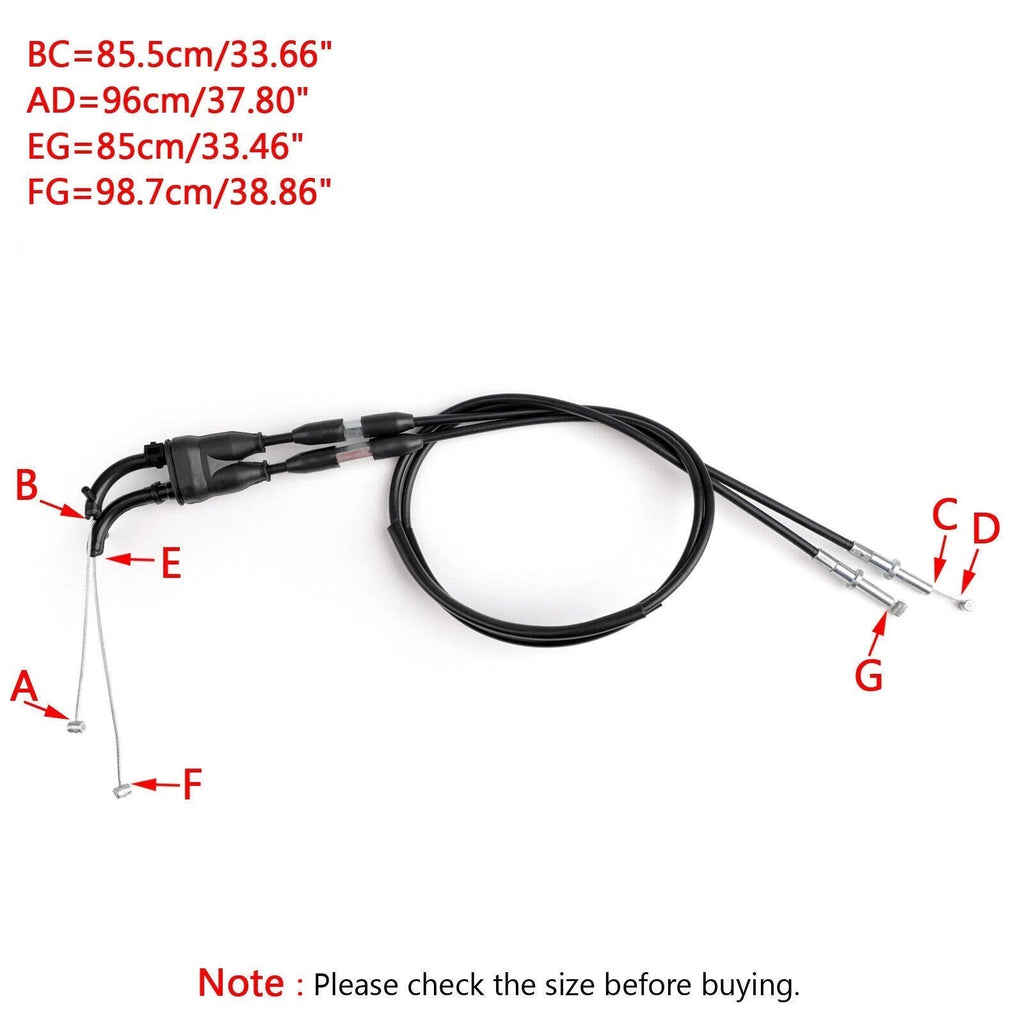 Throttle Cable for Kawasaki ZX600 Ninja ZX-6R (2009–2017) 54012-0277