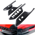Carbon Fiber Pattern Window Lift Lock Switch Decor for Honda Civic (2016–2021)
