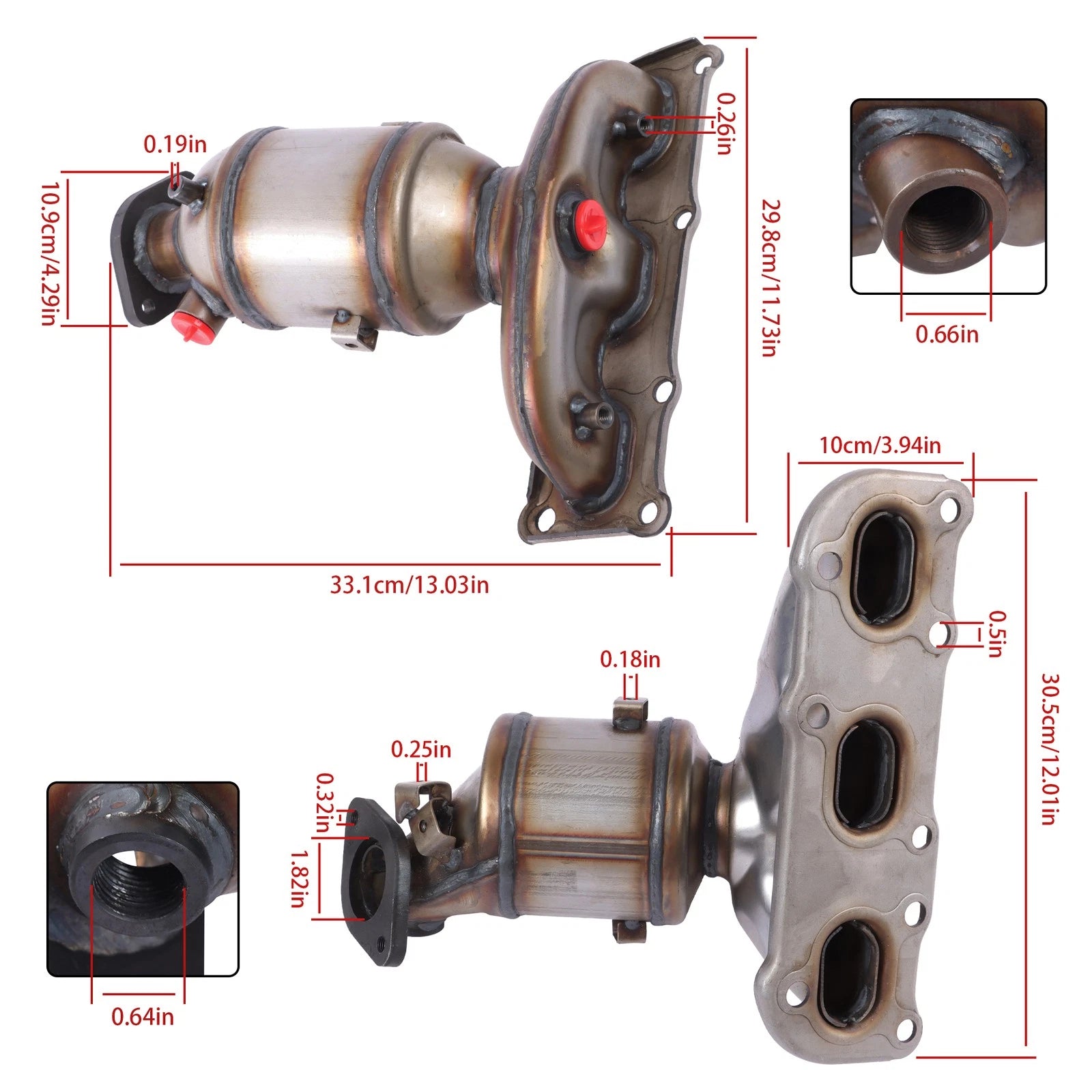 Catalytic Converter for Hyundai Santa Fe/Kia Sorento 2013–2018