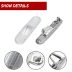 2X Chrome Front/Rear Bumper Side Marker Lights for Honda Civic Si (2002–2005)