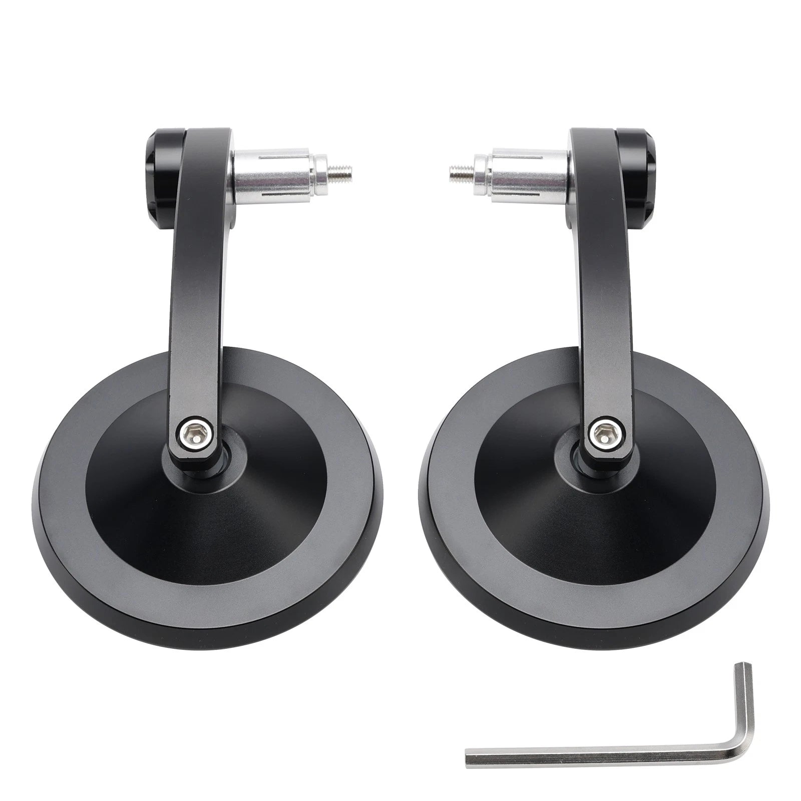 Pair CNC Bar End Rearview Side Mirrors for Motorcycle (7/8")