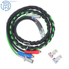 3X 12FT 3-in-1 Air Line Hose Assemblies for Semi Truck Tractor Trailer