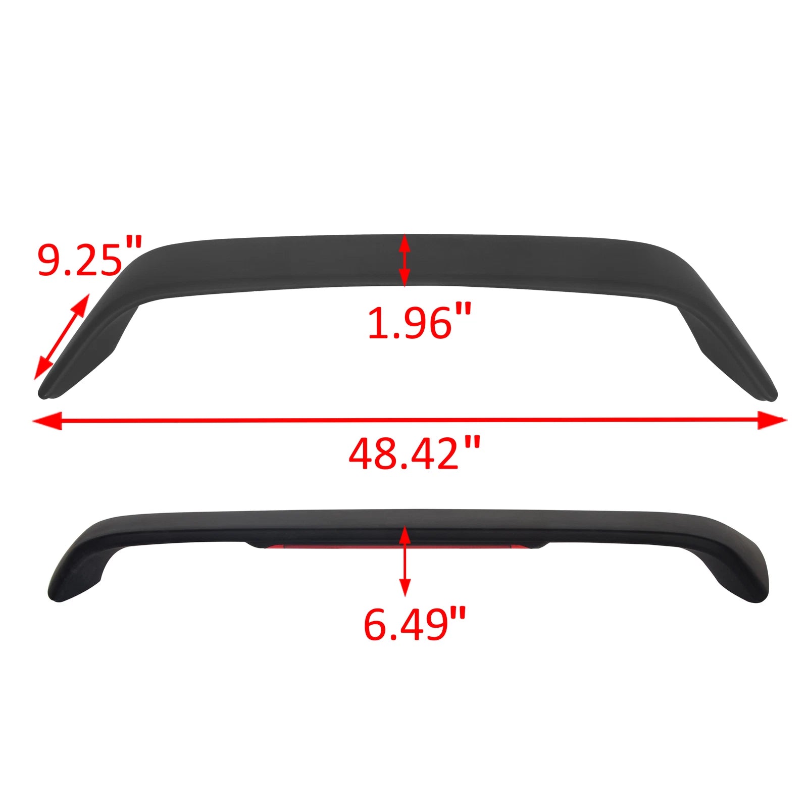 Rear Trunk Spoiler Wing with LED Brake Light for Honda Civic (1996–2010)