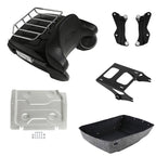 Trunk Backrest Light Rack Speakers Mount Plate for Harley Touring (2014–2026)