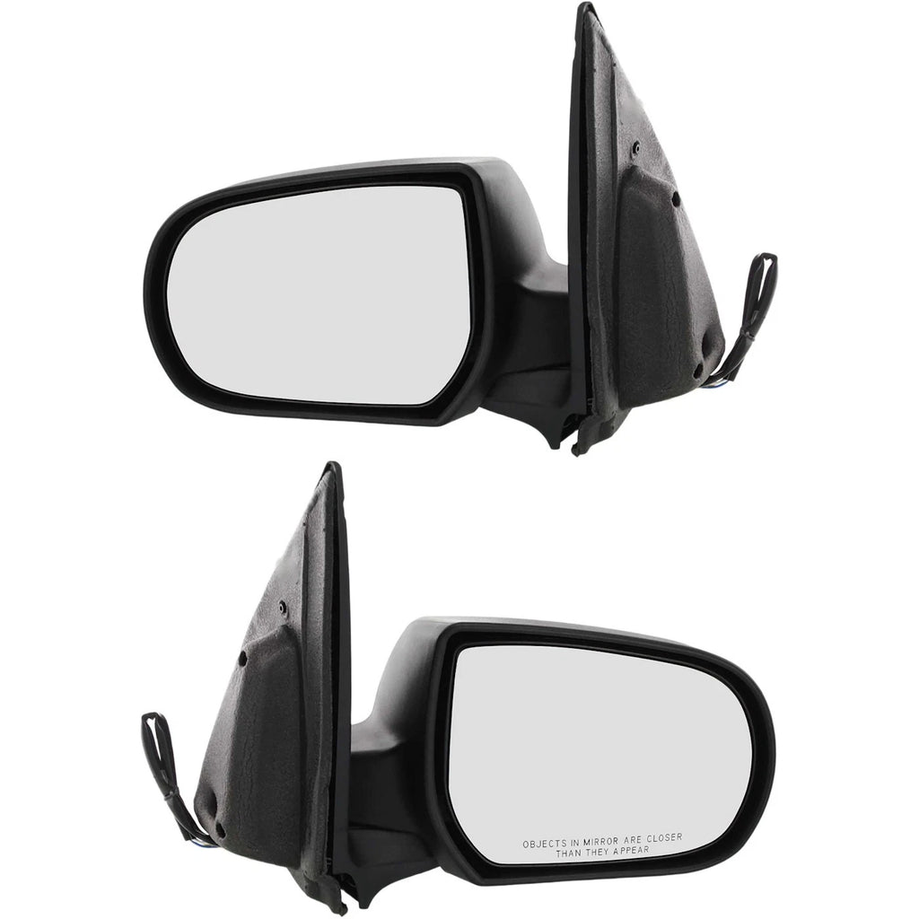 Power Mirror Set of 2 for Ford Escape (2001–2007) Textured Black Manual Folding