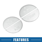 Set of 4 AC Switch Knob Cover Trim for Toyota RAV4 (2019–2022) Aluminum Silver
