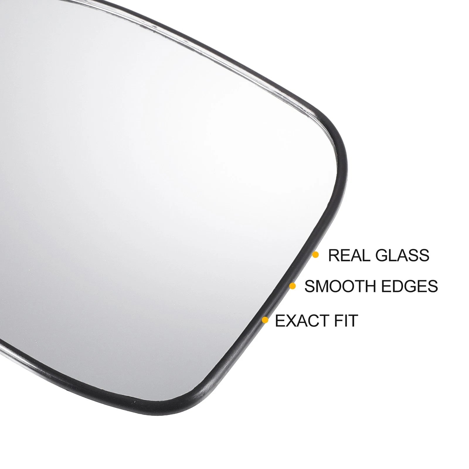 Left White Mirror Glass w/ Back for Honda (Non-Heated, Lamp)