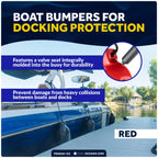 Set of 4 Boat Fenders for (6.5" x 23")