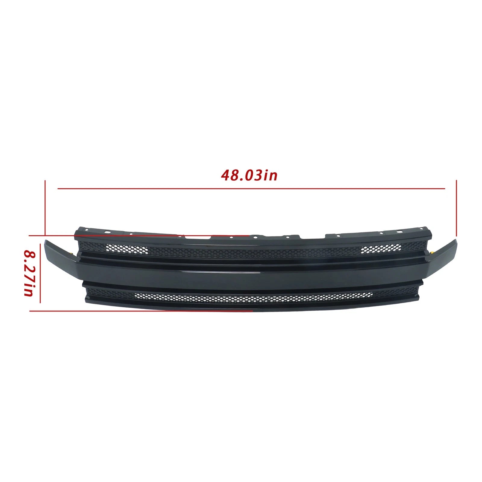 Front Bumper Grille Assembly with Insert Gloss Black for Ford Flex (2013-2019)