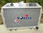 3ROW Aluminum Radiator + Fans for Nissan Fairlady Z S30 Datsun 240Z/260Z (1970-1978)