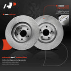Front Disc Brake Rotors & Ceramic Pads for Subaru Impreza (2002-2011)