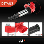 6x Red Ignition Coil for Chevrolet Traverse GMC Acadia Buick Enclave (2009–2017)