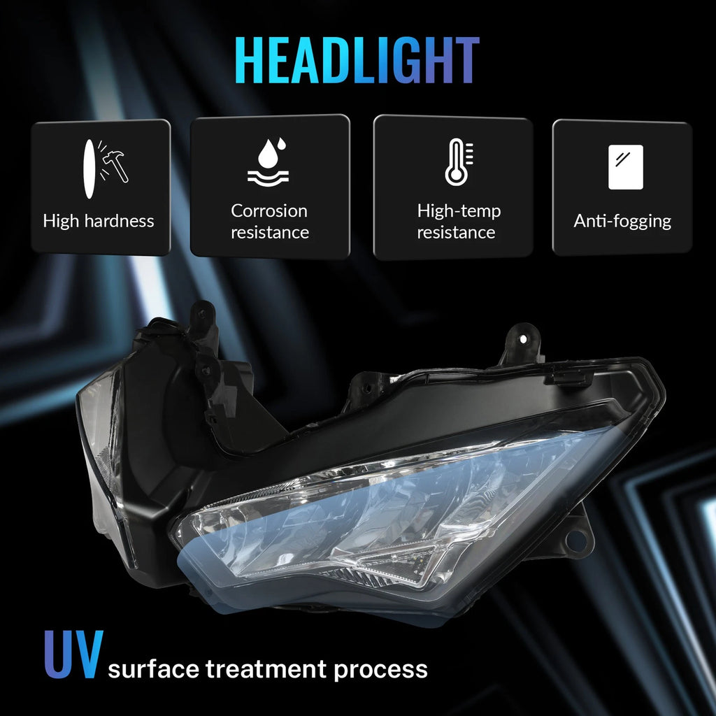 LED Headlight Air Duct Fairing Stay Bracket for Kawasaki Ninja ZX6R (2019–2023)
