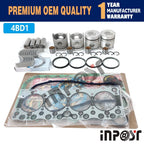 Engine Rebuild Kit for Isuzu NPR NQR (4BD1 4BD1T, 3.9L, STD Piston Bearing Gasket)